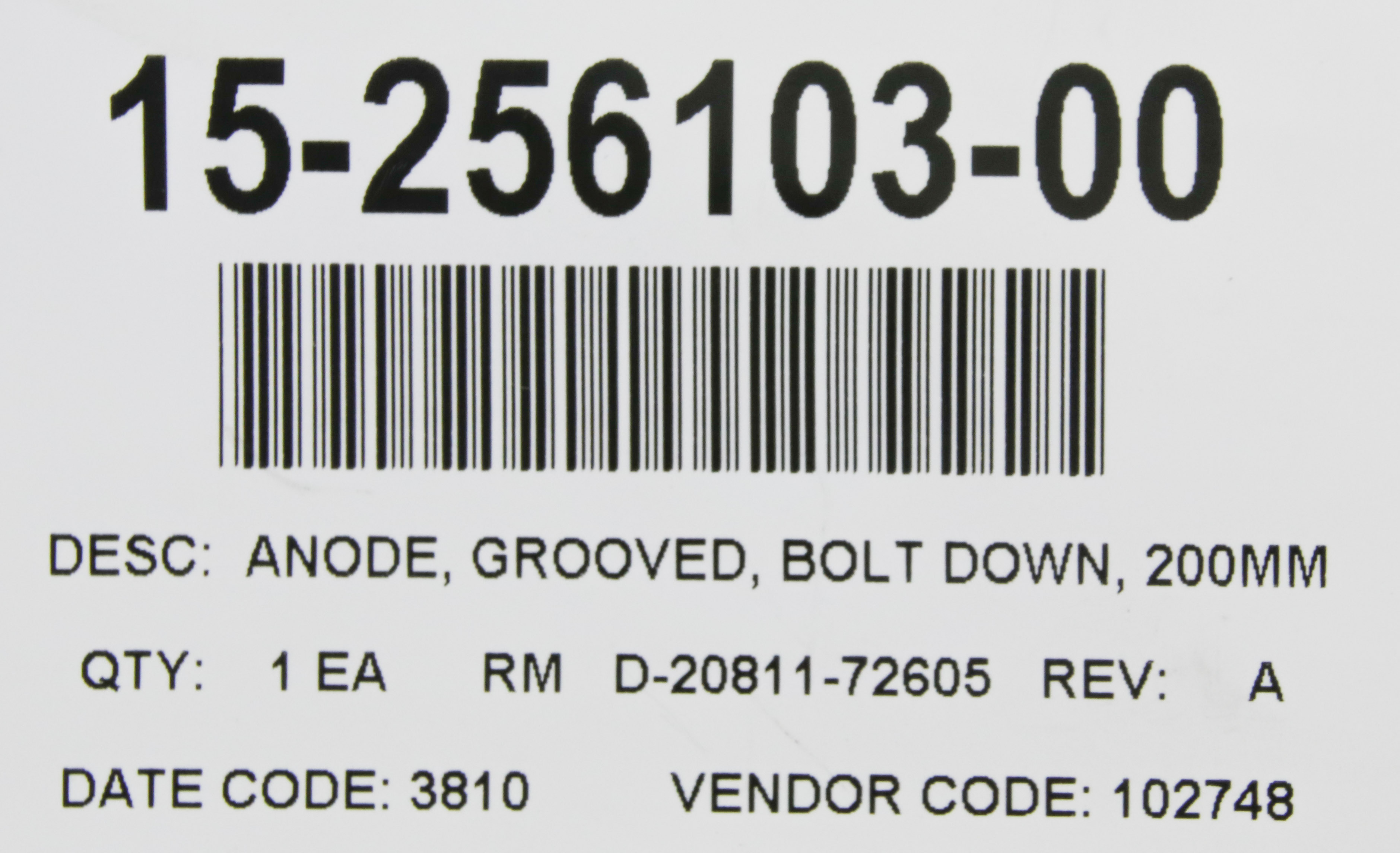 11688 NOVELLUS ANODE, GROOVED, BOLT DOWN, 200MM 15-256103-00 | eBay